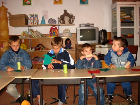 Fiúk, munka közben